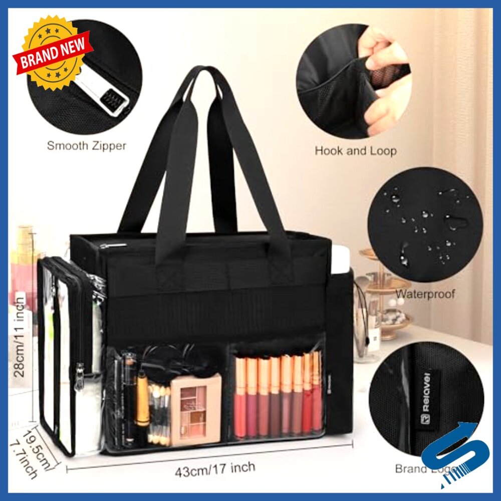 Extra Large Professional Makeup Bag Organizer Wit… - image 5